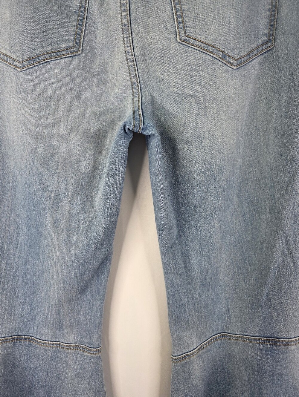 FREE PEOPLE Size 27 Just Float On Flare Jeans Bell Bottoms RAW Hem High Waist - Picture 14 of 16
